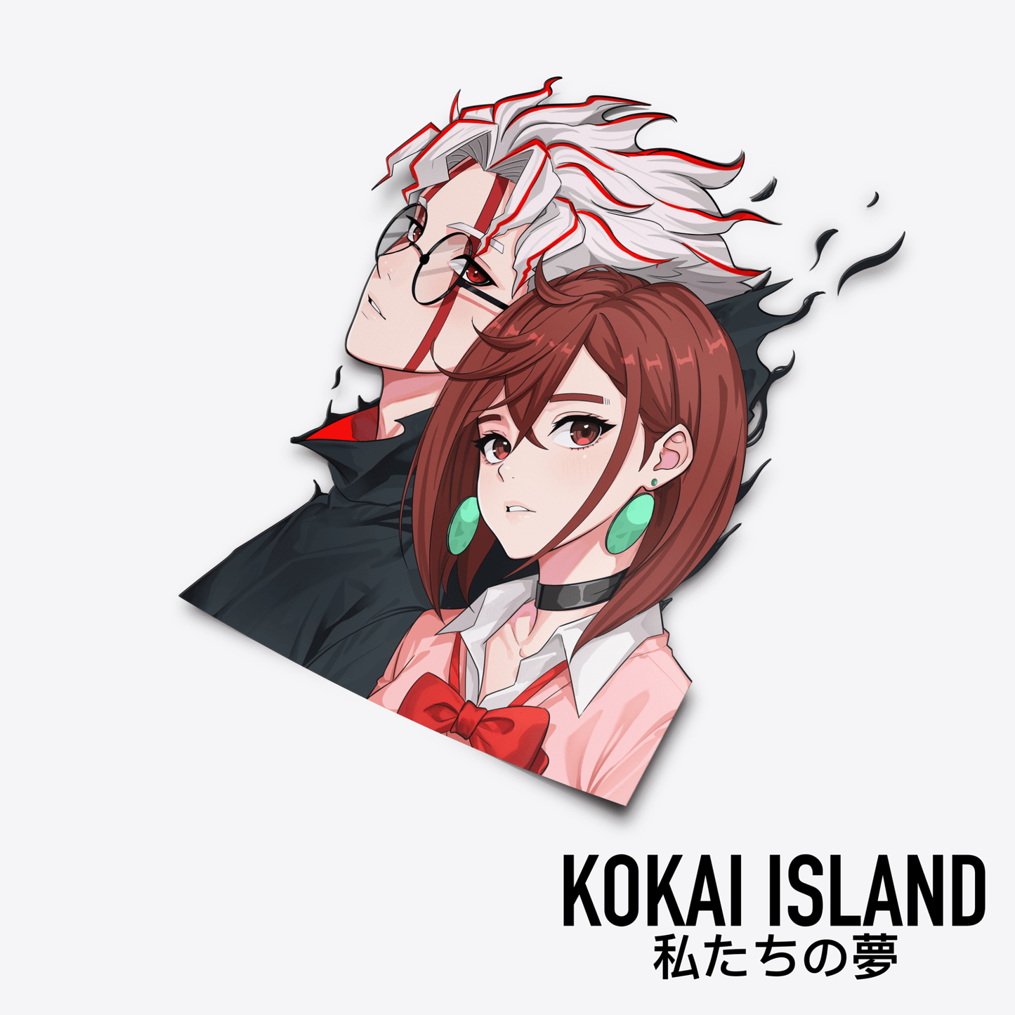 Dandadan Duo Decal - DandadanDecalKokai Island