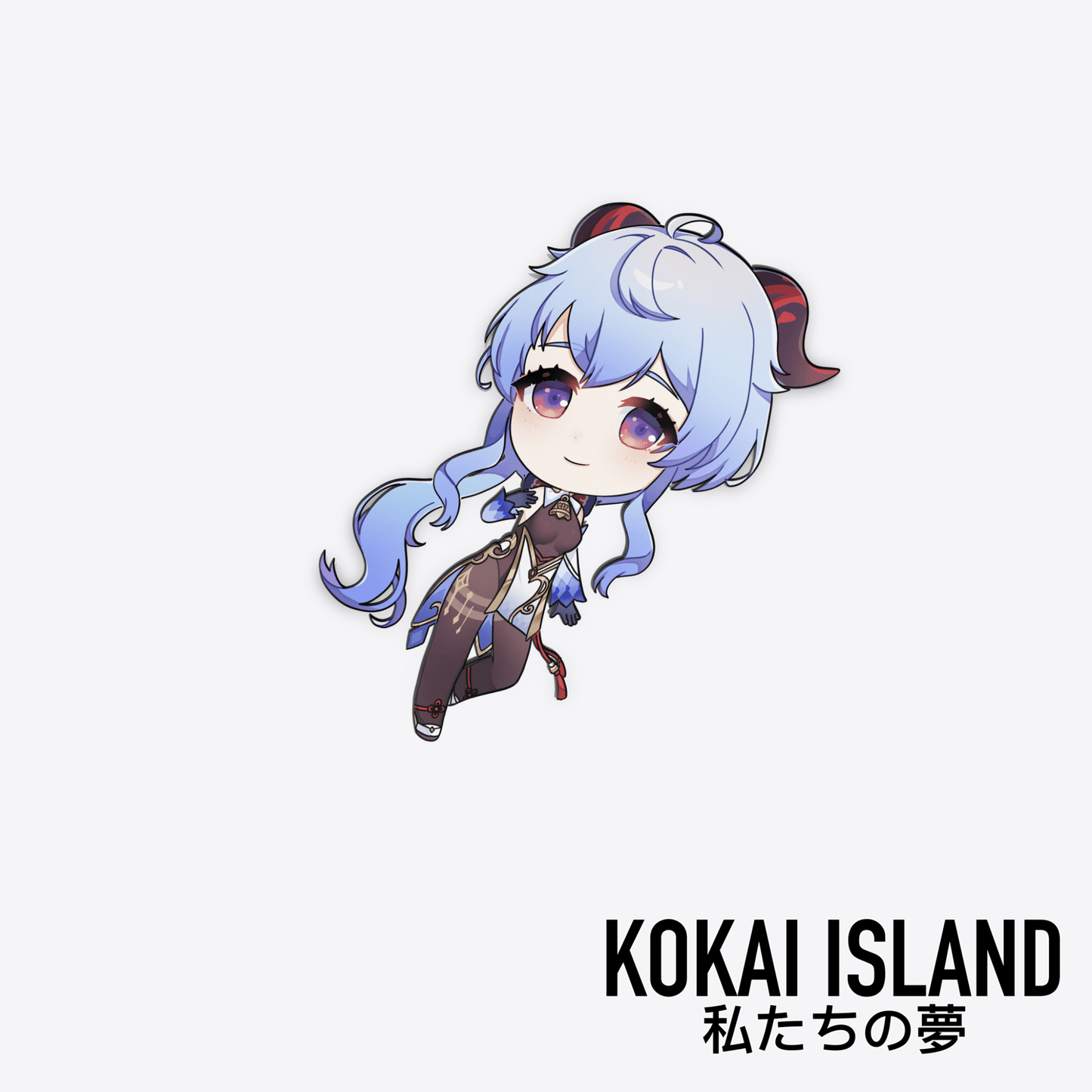 Ganyu Chibi DecalDecalKokai Island