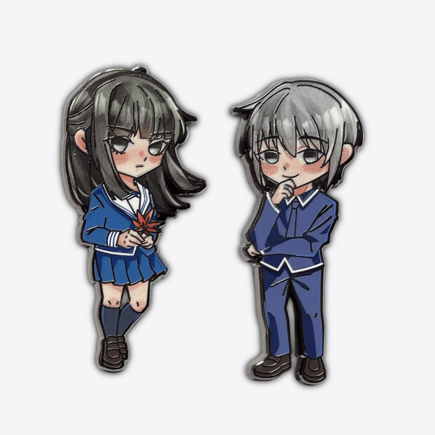 Machi and Yuki - Hard Enamel PinsPinKokai Island