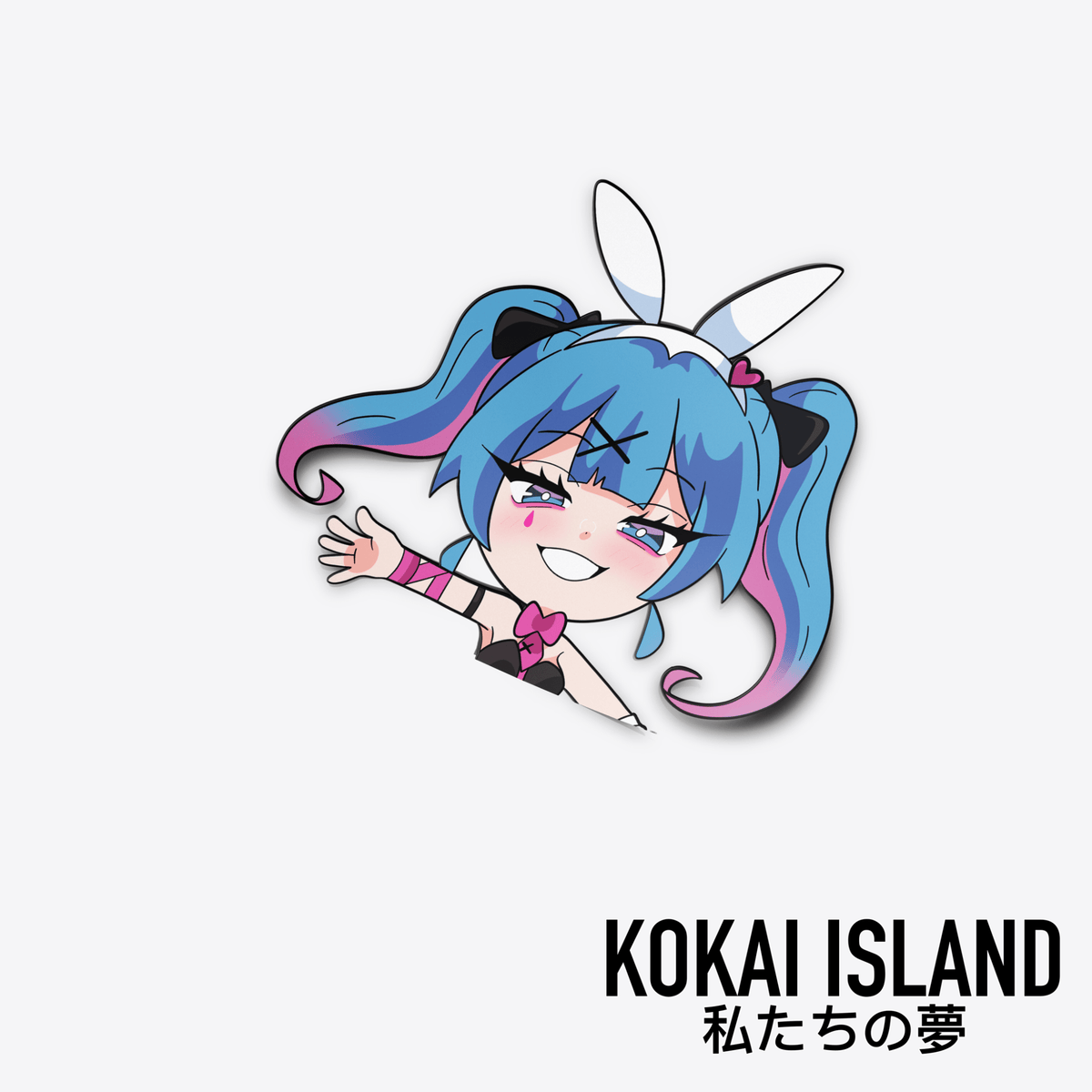 Miku Rabbit Chibi DecalDecalKokai Island