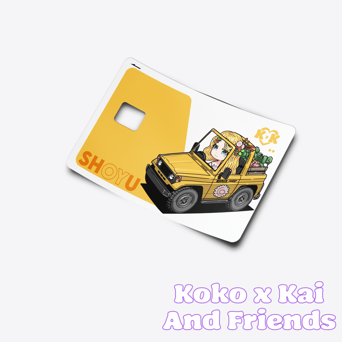 Shoyu Car Card Skin - Koko x Kai and FriendsDecalKokai Island