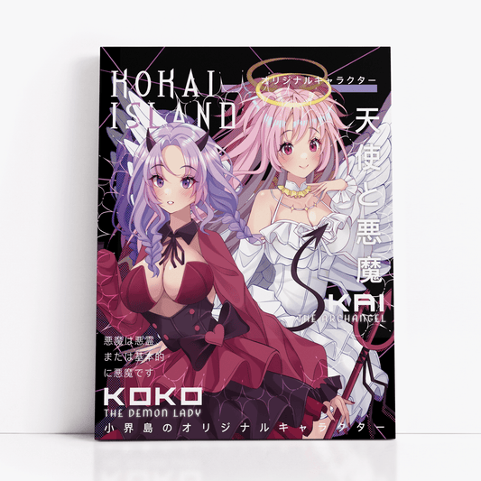 Angel Kai & Devil Koko - OC Collection PrintPrintKokai Island