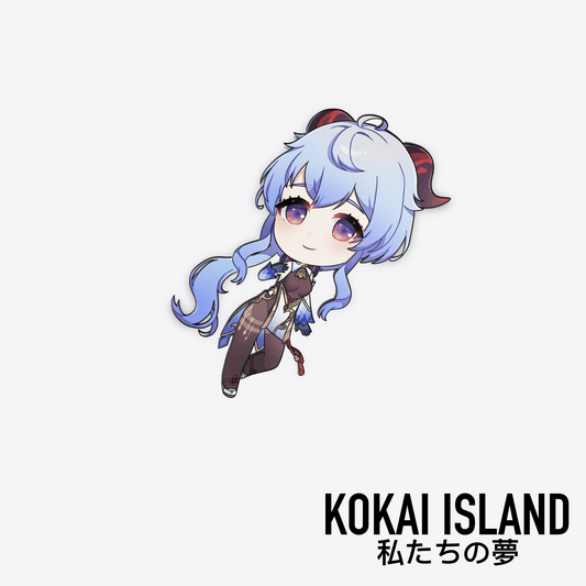 Ganyu Chibi DecalDecalKokai Island