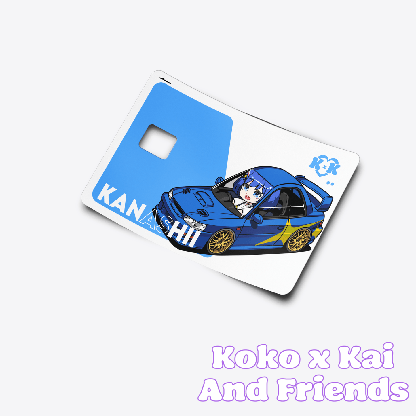 Kanashii Car Card Skin - Koko x Kai and FriendsDecalKokai Island