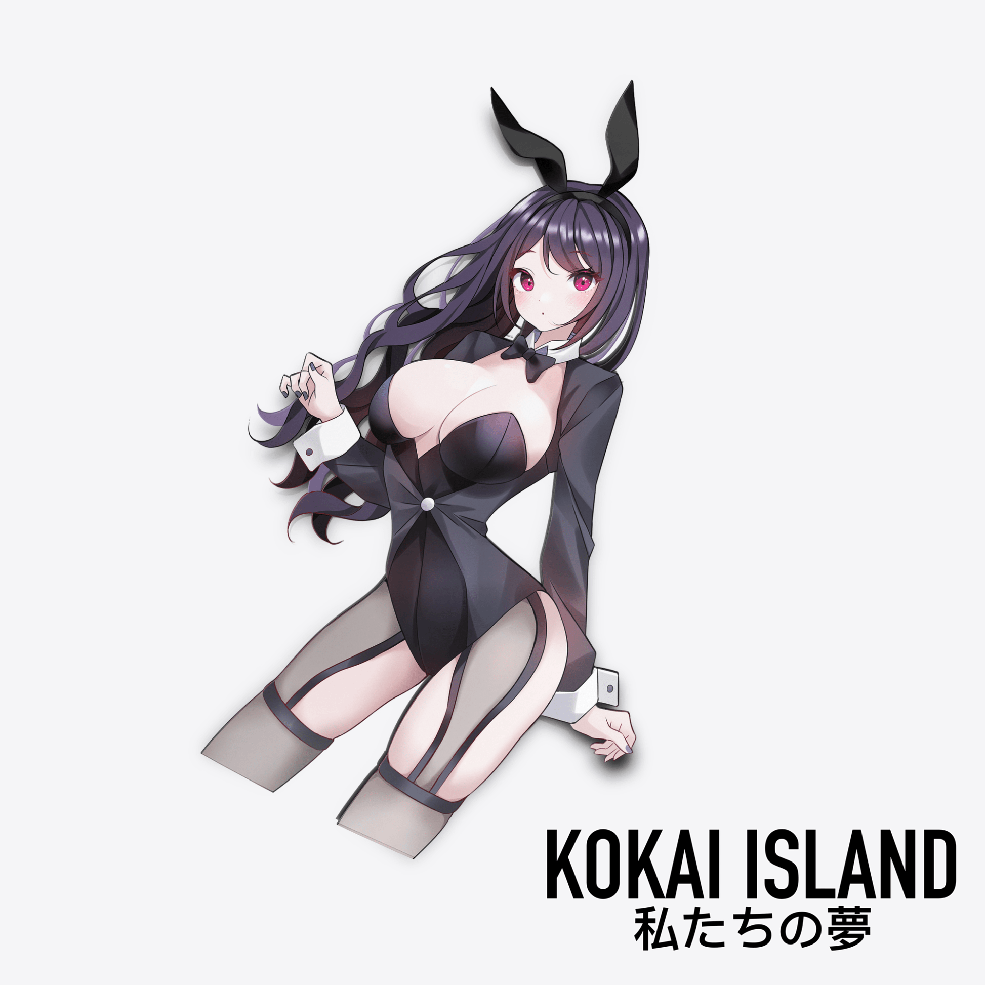 Marin Black Hair Bunny Outfit Decal - My Dress - Up DarlingDecalKokai Island