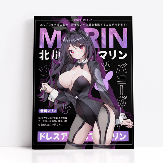 Marin Black Hair Bunny Outfit Print - My Dress-Up DarlingPrintKokai Island