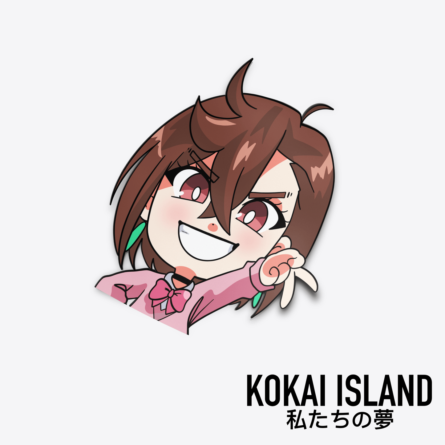 Momo Chibi Decal - DandadanDecalKokai Island