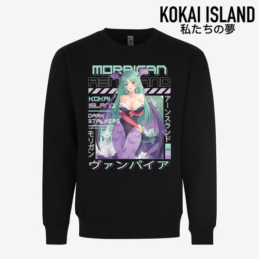 Morrigan Crewneck - DarkstalkersKokai Island