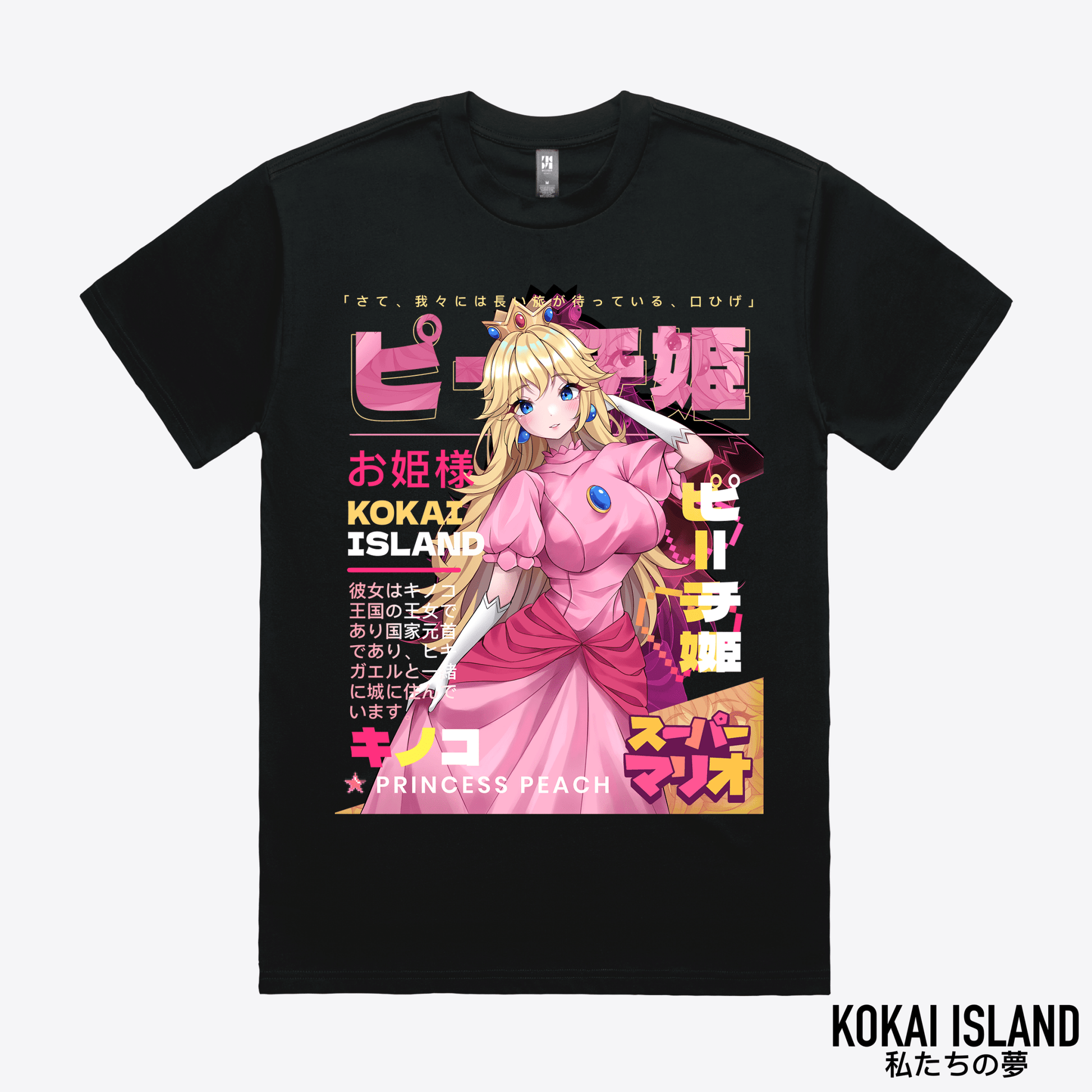Princess Peach T-Shirt - Mushroom KingdomShirtKokai Island