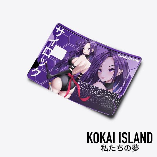 Psylocke Card Skin - SuperheroDecalKokai Island