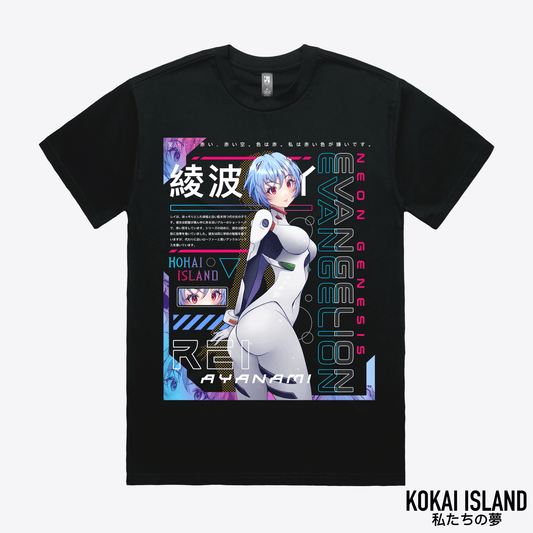 Rei T-Shirt - EvangelionShirtKokai Island