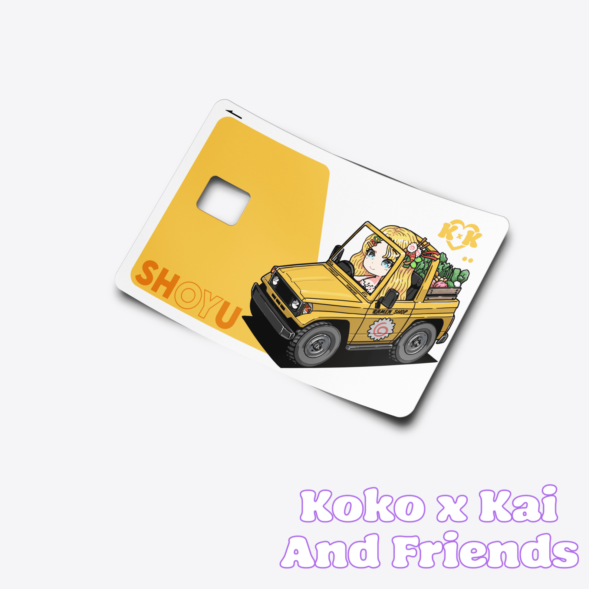 Shoyu Car Card Skin - Koko x Kai and FriendsDecalKokai Island