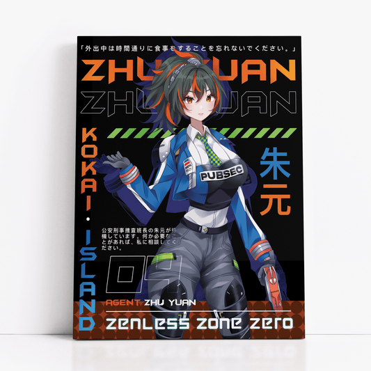 Zhu Yuan Print - Zenless Zone ZeroPrintKokai Island